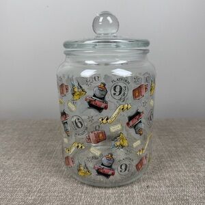 Harry Potter Wizarding World Hogwarts Cookie Coffee Pod Large Glass Jar 9 3/4